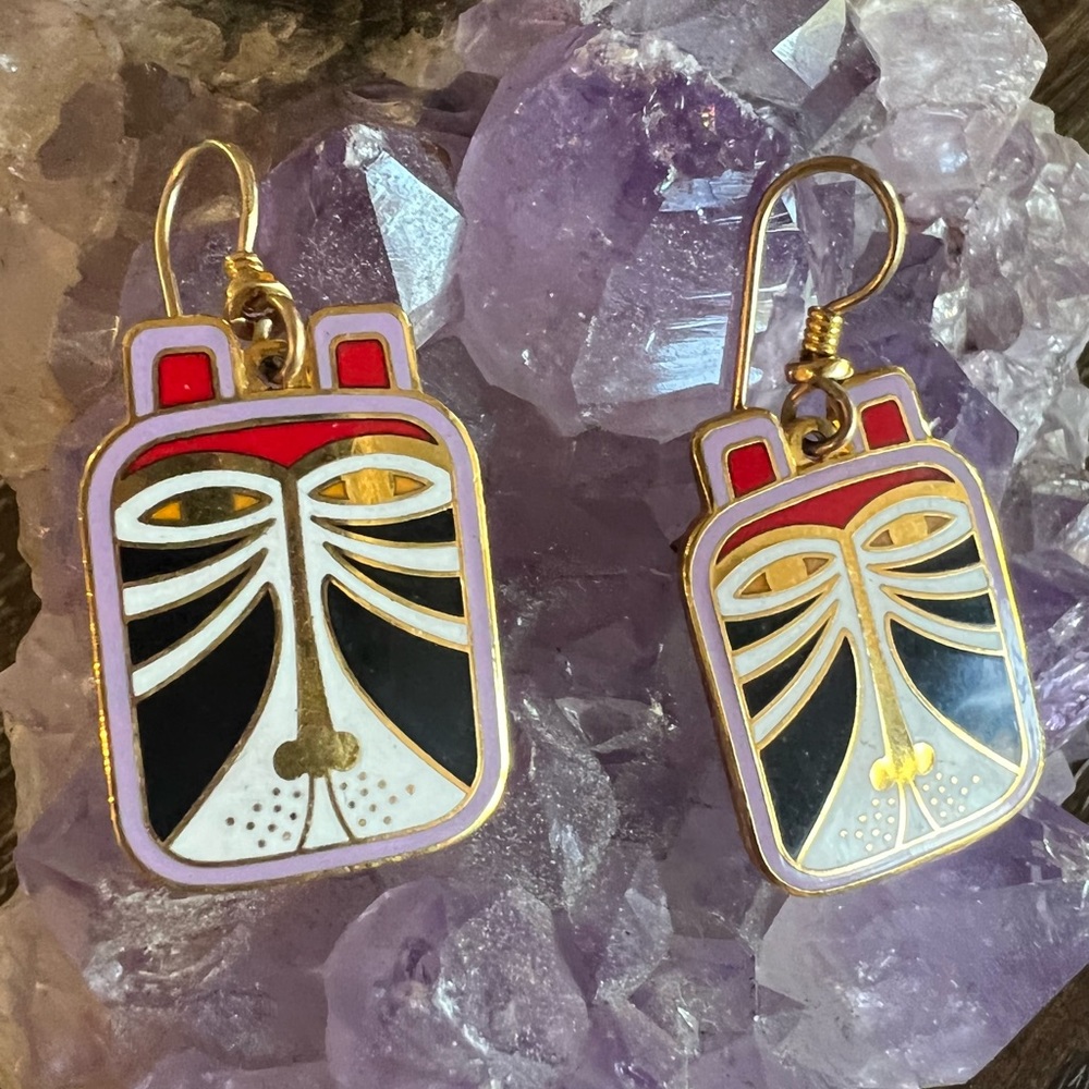 LAUREL BURCH VINTAGE EARRINGS “TOSHIO”